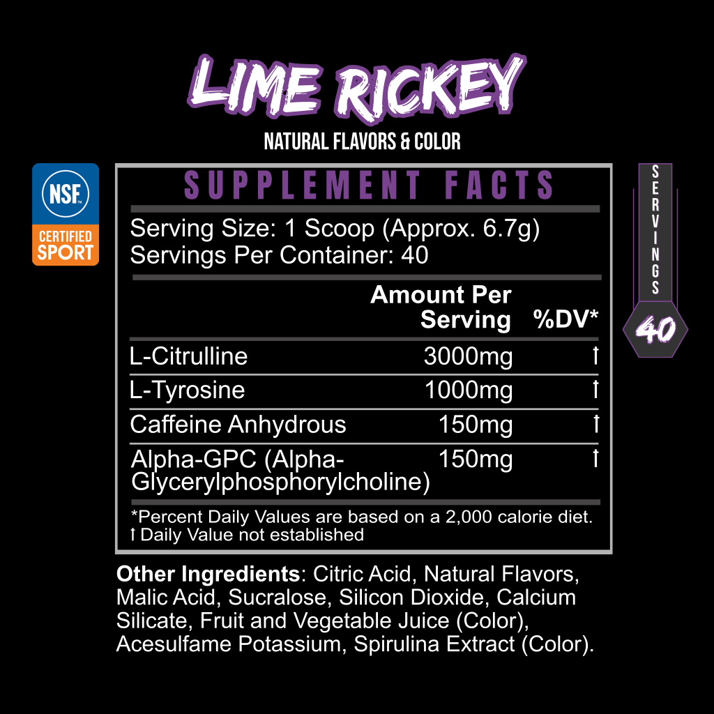 PRE GAME BLACKLABEL Supplements