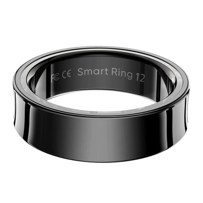 EOGBM Smart Rings for Men Fitness Trackers for Women - Sleep Tracking Wearable - Heart Rate - Blood Oxygen - IP68 Waterproof (Black 12