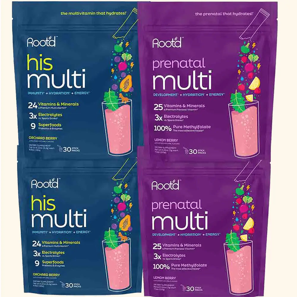 Growing Together Bundle - The Hydrating Multivitamin - For Future Mom &amp; Dad Root&