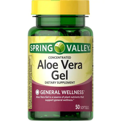 IKJ Concentrated Aloe Vera Gel Dietary Supplement 50 Count Build-Cache
