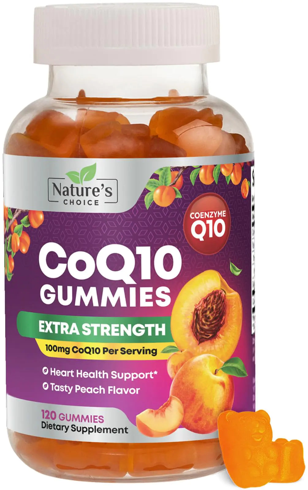 CoQ10 100mg Gummies - 3X Better Absorption Antioxidant for Heart Health Support &amp; Energy Production Ultra Coenzyme Q10 Vitamins Coq 10 Supplements Dietary Supplement Non-GMO - 120 CoQ10 Gummies Build-Cache