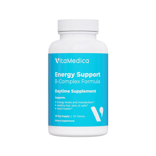 VitaMedica | Energy Support Multivitamin w B Complex | Energy Booster | Vitamin B6 & B12 | Clarity & Focus | Biotin for Hair Skin & Nails | Energy Supplements | 90 Ct