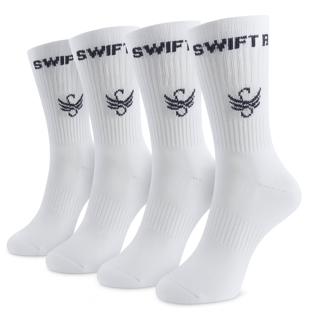 White Women’s Socks (Pack of 2) Swift Running