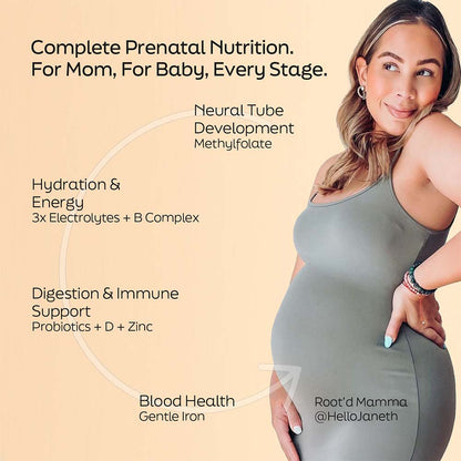 Essential Prenatal Nutrition + Electrolytes Root&