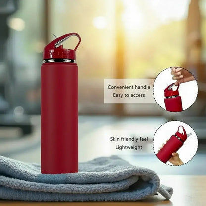 Stainless Steel Water Bottle with Straw | Leakproof, BPA-Free, Outdoor Ready 24 Hour Sport