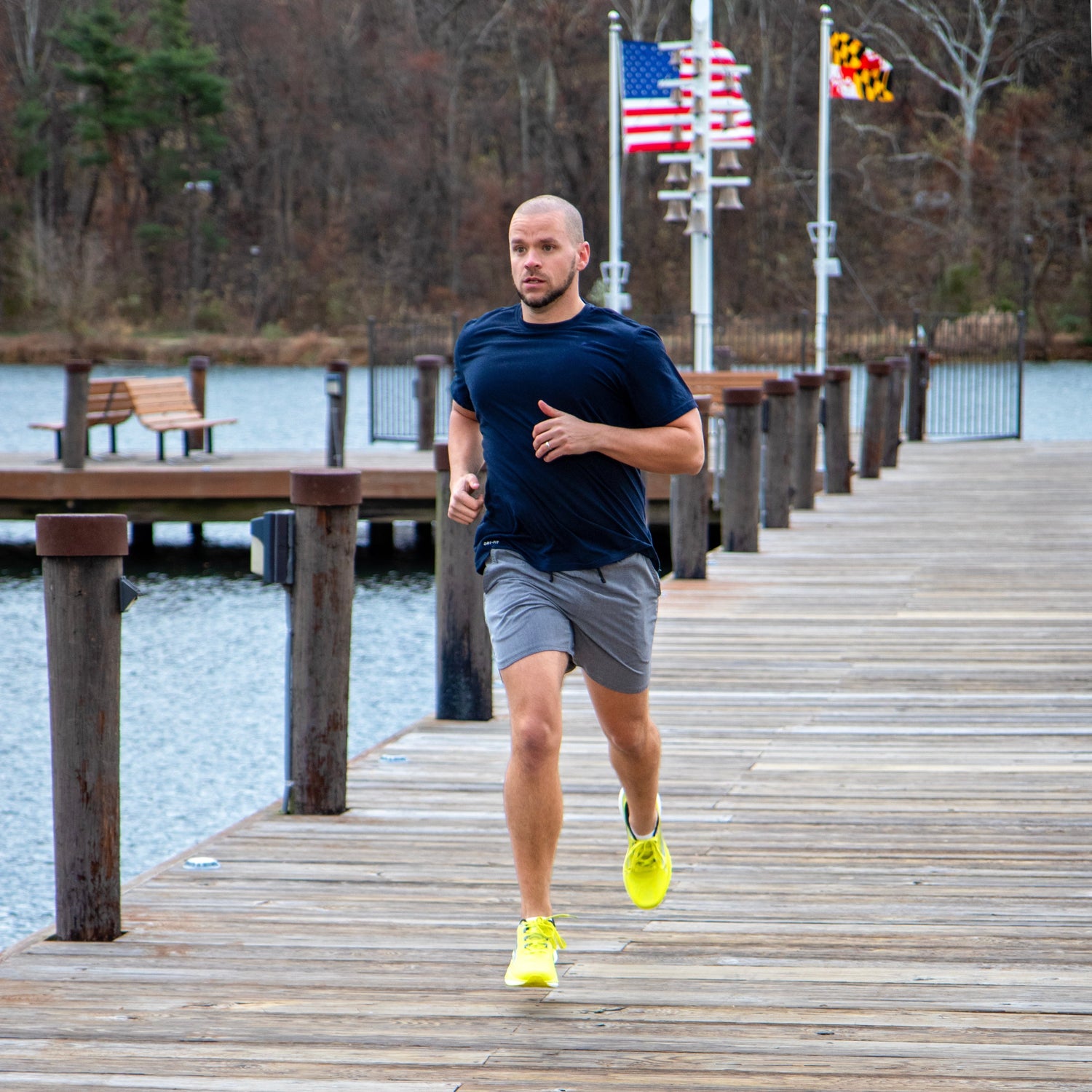 HORUS Yellow Men Running Shoe Swift Running