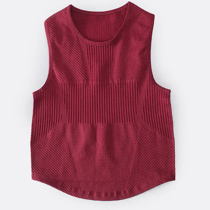 Seamless Stripe High-Waisted Workout Leggings Set My Store