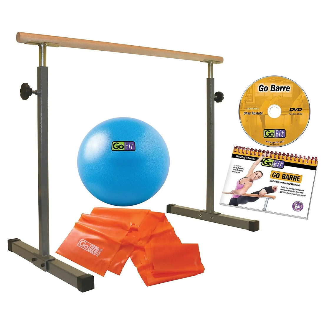 GoFit Brown GoBarre Workout Set (GF-BBAR) My Store
