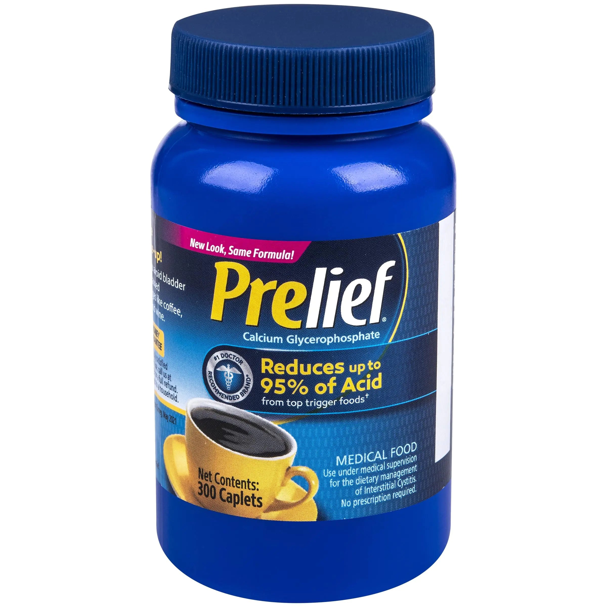 Prelief Acid Reducer Caplets Dietary Supplement 300 Count Build-Cache